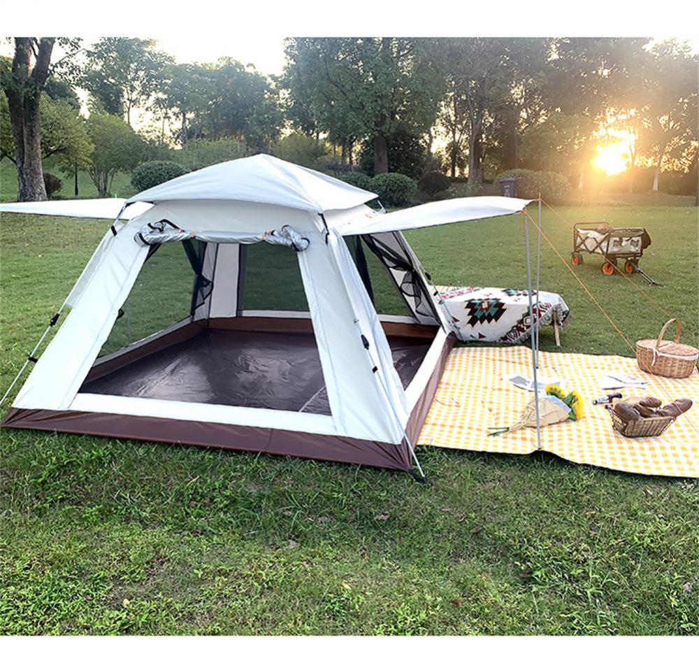 Cheap Goat Tents Automatic Tent Fiberglass Rod Ultralight Outdoor Waterproof Windproof Camping Fishing Tent Cabana Sun Shelter Tourist Awning   